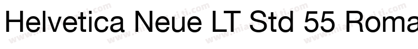Helvetica Neue LT Std 55 Roman字体转换